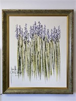 Artist Signed Floral Oil Painting.