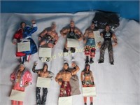 9pc Vintage Wrestling Action Figures - WWF / WWE