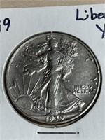 1939 liberty half dollar