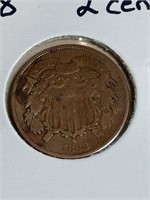 1868 two cent piece