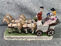 A- horse and carriage.