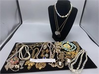 Vintage assorted Costume Necklaces lot of 24