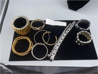 Vintage Assortment of Cuff Bracelets lot of 11