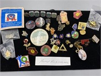 Vintage Assortment of Pins and Collectables