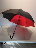 Umbrella red and black 40in