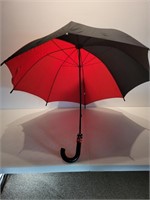 Umbrella red and black 40in