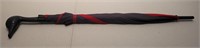 Umbrella red and yellow with duck head handle 38in