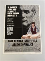 "Absence Of Malice" Poster Autographed by