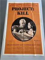 "Project Kill" Poster Autographed By Nancy Kwan