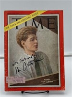 Van Cliburn Autographed Time Magazine
