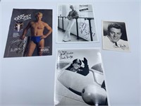 (4) Photos Autographed by Bart Conner & Paul Burke