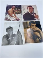 (4) Sean Connery Autographed Photos