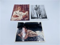 (3) Sean Connery Autographed Photos