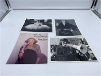 (4) Bette Davis Autographed Photos