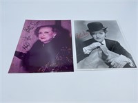 (2) Bette Davis Autographed Photos