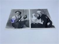 (2) Mickey Rooney Autographed Photos