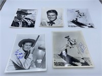 (5) Chuck Conners Autographed Photos