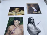 (4) Assorted Autographed Photos