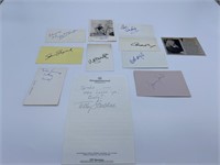 (10) Assorted Autograph Cards