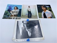 (4) Assorted Autographed Photos