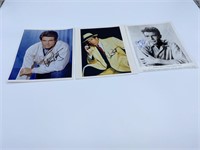 (3) Warren Beatty Autographed Photos