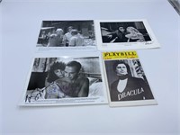 "Dracula" Playbill & Assorted Autographed Photos
