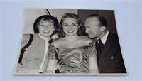 Janet Leigh & Parents Autographed Photo