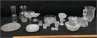 Glass bowls, vases, plates, etc