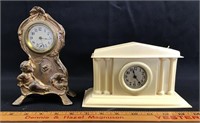 Vintage Brass and celluloid clocks