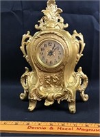 Antique metal Western clock Co. clock