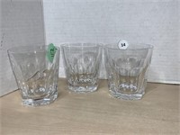 3 Waterford Crystal Glasses