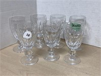 7 Waterford Crystal Cordial Glasses