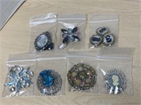 Lot of Costume Brooches