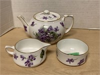Small Hammersley " Victorian Violets " Teapot,