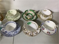 6 Assorted Teacups & Saucers including Aynsley