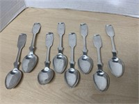 8 Sterling Spoons