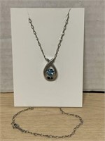 Necklace 16 " Sterling Silver and 925 Silver