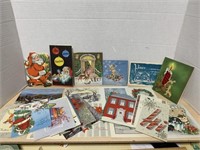 24 Christmas Cards from the 1940s and 1950s (used)