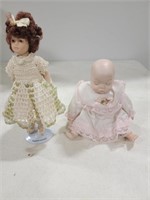 9" doll and baby doll