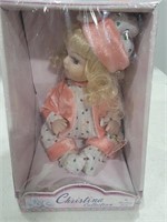 Sitting doll in box "Christina collection"