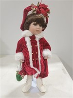 16" Christmas doll w purse