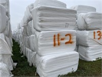 181-large sq bales-Organic-wrapped hay