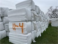 108-large sq bales-Organic-wrapped hay