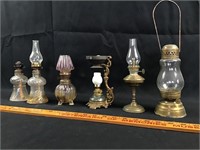 Lot of miniture oil / vapor lamps - see photos