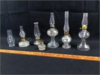 Clear miniture oil lamps