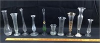 Lot of 10 small vases