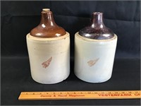 Pair of antique Red Wing Stoneware jugs