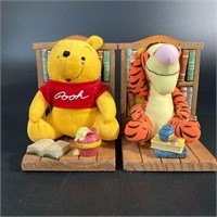 Winnie the Pooh Tigger Bookends w/ Plush and Books