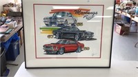 Mustang picture, signed & numbered