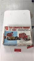 Two complete peterbilt truckd model kit